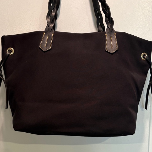 Dooney & Bourke Black Tote with Braided Handles never worn - Picture 4 of 8
